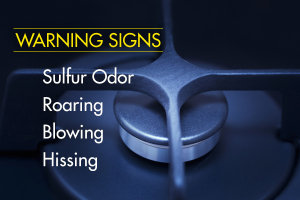 Natural gas leak warning signs